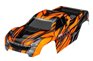 TRX10711-ORNG Karosserie orange mit Aufkleber & Clipless TRAXXAS Mini-Maxx